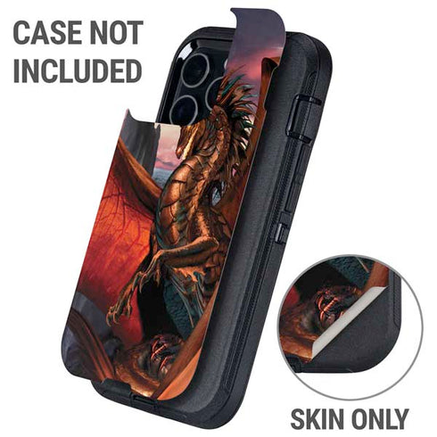 Coppervein Dragon by Ruth Thompson Otterbox Defender iPhone Skin