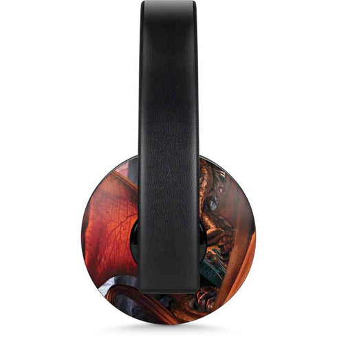 Coppervein Dragon by Ruth Thompson PlayStation 4 Gold Wireless Headset Skin