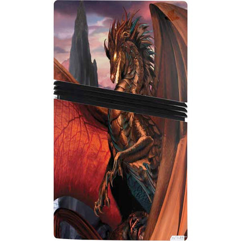 Coppervein Dragon by Ruth Thompson PS5 Pro Console Skin