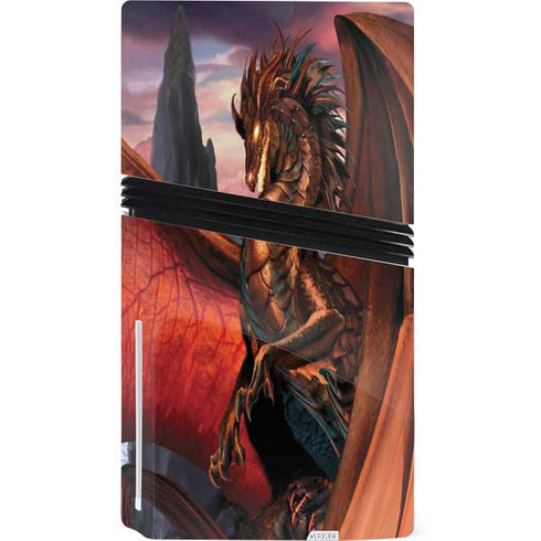 Coppervein Dragon by Ruth Thompson PS5 Pro Disk Bundle Skin