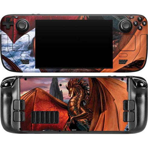 Coppervein Dragon by Ruth Thompson Steam Deck Handheld Gaming Computer OLED Skin