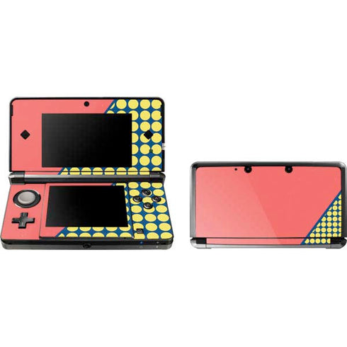 Coral Diagonal Split Nintendo Skins