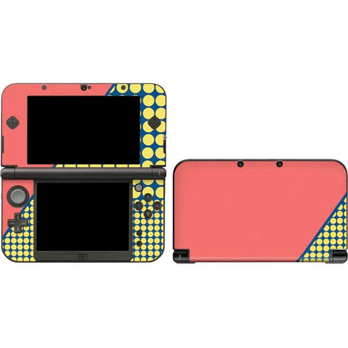 Coral Diagonal Split 3DS XL 2015 Skin