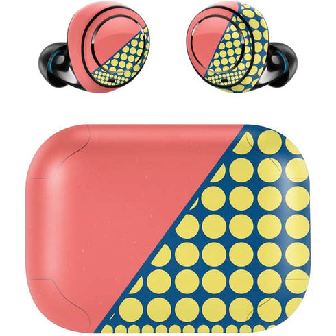 Coral Diagonal Split Amazon Echo Buds Skin