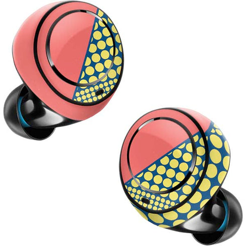 Coral Diagonal Split Amazon Echo Buds Skin