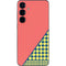 Coral Diagonal Split Galaxy A16 5G Skin