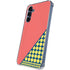 Coral Diagonal Split Galaxy A35 5G Clear Case