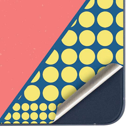 Coral Diagonal Split Galaxy A35 5G Skin