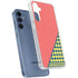 Coral Diagonal Split Galaxy A55 5G Clear Case