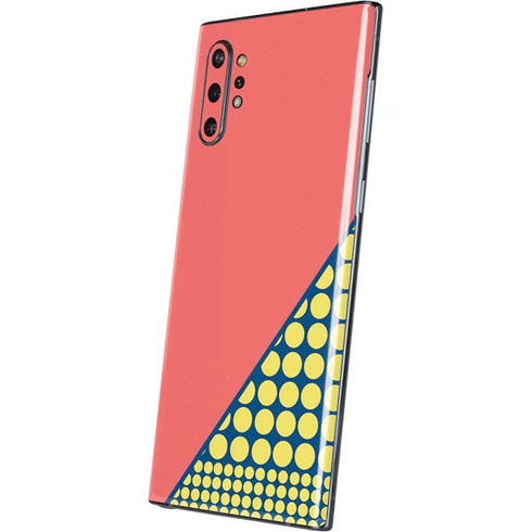 Coral Diagonal Split Galaxy Note 10 Plus Skin