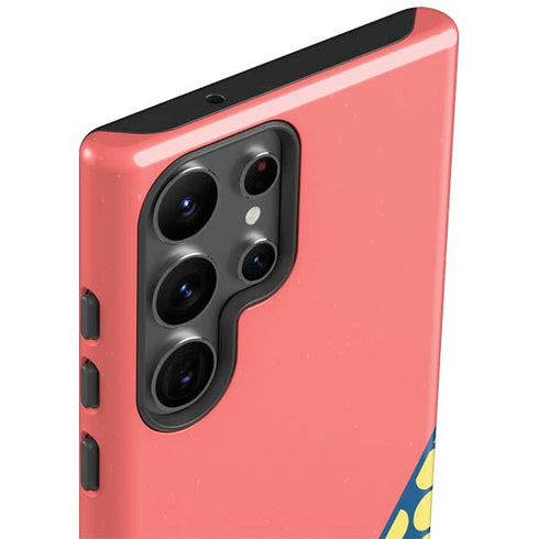 Coral Diagonal Split Galaxy S23 Ultra Pro Case