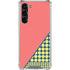 Coral Diagonal Split Galaxy S24 FE Clear Case