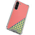 Coral Diagonal Split Galaxy S24 FE Clear Case