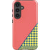 Coral Diagonal Split Galaxy S25 Impact Case