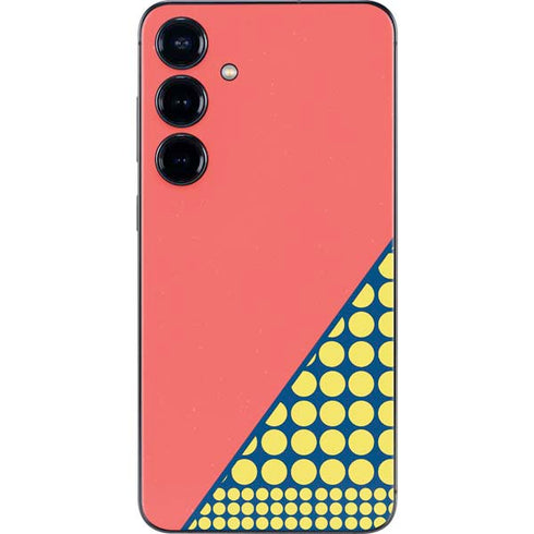 Coral Diagonal Split Galaxy S25 Plus Skin