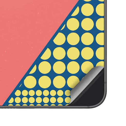 Coral Diagonal Split Galaxy S25 Plus Skin
