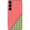 Coral Diagonal Split Galaxy S25 Skin