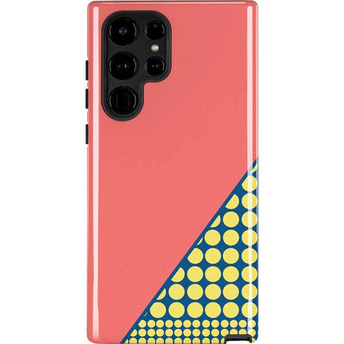 Coral Diagonal Split Galaxy S25 Ultra Impact Case