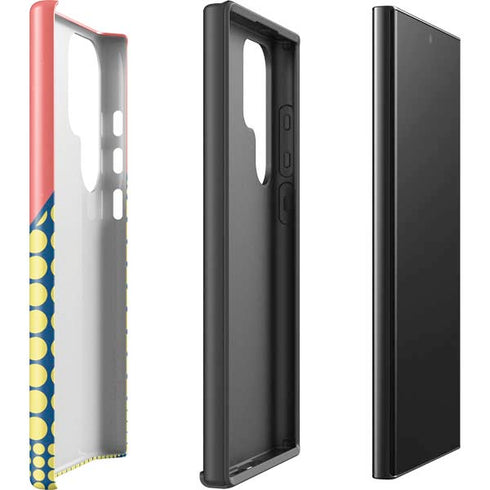 Coral Diagonal Split Galaxy S25 Ultra Impact Case