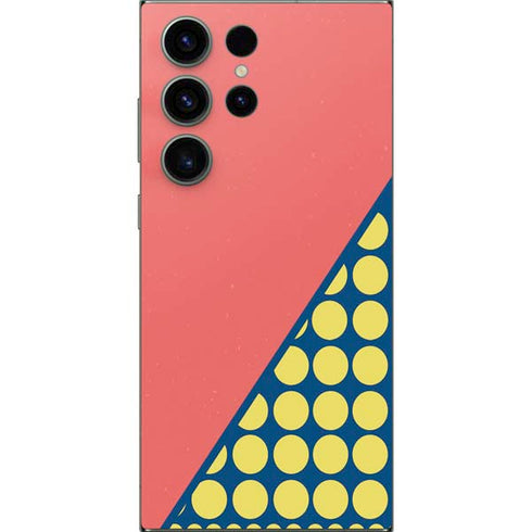 Coral Diagonal Split Galaxy S24 Ultra Skin