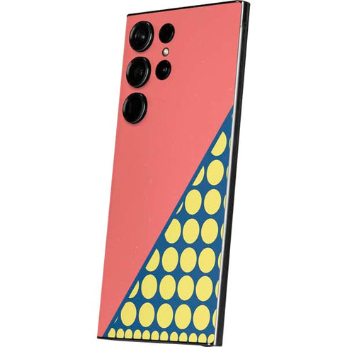 Coral Diagonal Split Galaxy S25 Ultra Skin