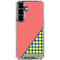 Coral Diagonal Split Galaxy S26 Clear Case