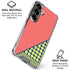 Coral Diagonal Split Galaxy S26 Clear Case