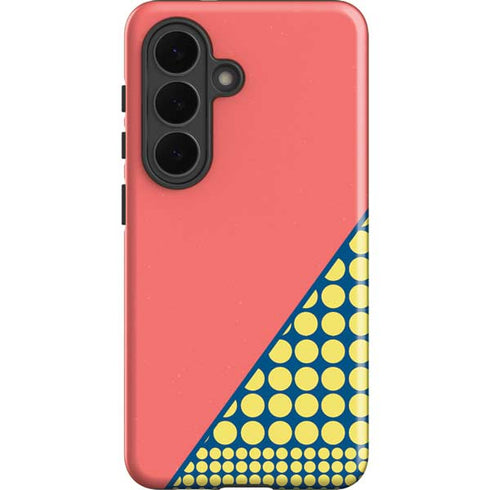 Coral Diagonal Split Galaxy S26 Impact Case
