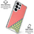 Coral Diagonal Split Galaxy S26 Ultra Clear Case
