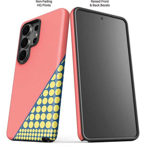 Coral Diagonal Split Galaxy S26 Ultra Impact Case