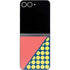 Coral Diagonal Split Galaxy Z Flip6 Skin