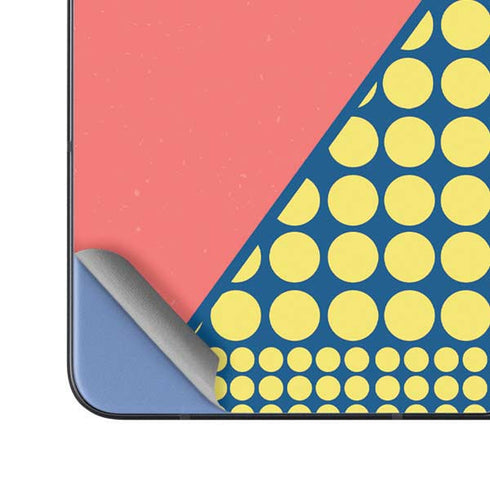 Coral Diagonal Split Galaxy Z Fold5 5G Skin