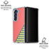 Coral Diagonal Split Galaxy Z Fold6 Clear Case