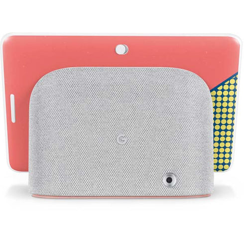 Coral Diagonal Split Google Home Hub Skin
