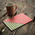 Coral Diagonal Split iPad Skins