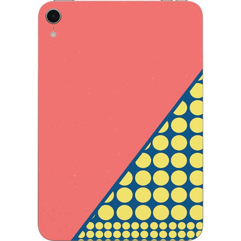 Coral Diagonal Split Apple iPad Mini Skin