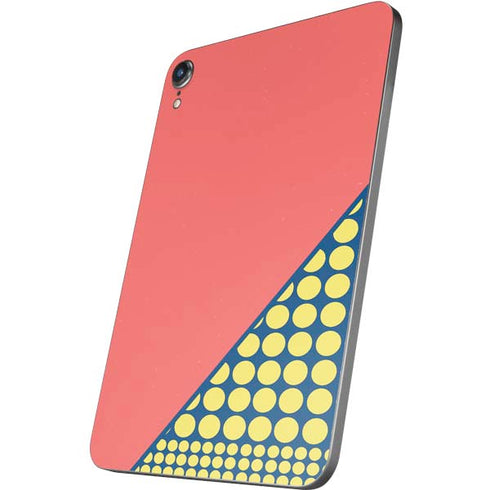 Coral Diagonal Split Apple iPad Mini Skin