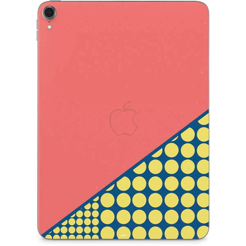 Coral Diagonal Split Apple iPad Pro Skin