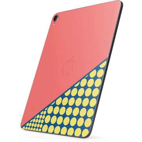 Coral Diagonal Split Apple iPad Pro Skin