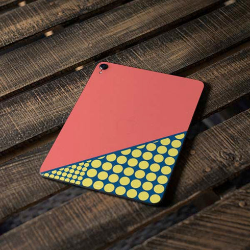 Coral Diagonal Split Apple iPad Pro Skin