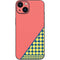 Coral Diagonal Split iPhone Skins