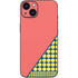 Coral Diagonal Split iPhone Skins