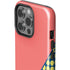 Coral Diagonal Split iPhone 15 Pro Impact Case