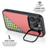 Coral Diagonal Split iPhone 15 Pro Max Kickstand Case