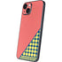 Coral Diagonal Split iPhone 15 Skin
