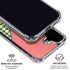 Coral Diagonal Split iPhone 16 Clear Case