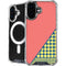 Coral Diagonal Split iPhone 16 MagSafe Case