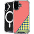 Coral Diagonal Split iPhone 16 MagSafe Case