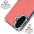 Coral Diagonal Split iPhone 16 MagSafe Case