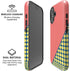 Coral Diagonal Split iPhone 16 Magsafe Impact Case